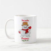 Minimalistische Weihnachten und Neues Jahr glückli Kaffeetasse (Links)