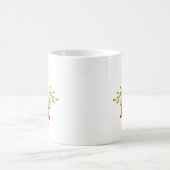 Minimalistische Weihnachten und Neues Jahr glückli Kaffeetasse (Mittel)
