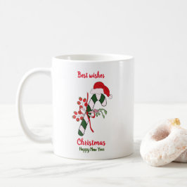 Minimalistische Weihnachten und Neues Jahr glückli Kaffeetasse