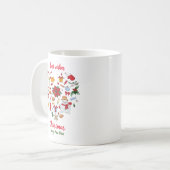 Minimalistische Weihnachten und Neues Jahr glückli Kaffeetasse (Vorderseite Links)