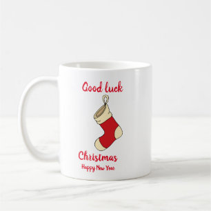 Minimalistische Weihnachten und Neues Jahr glückli Kaffeetasse