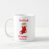 Minimalistische Weihnachten und Neues Jahr glückli Kaffeetasse (Links)