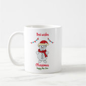 Minimalistische Weihnachten und Neues Jahr glückli Kaffeetasse (Links)