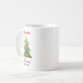 Minimalistische Weihnachten und Neues Jahr glückli Kaffeetasse (Vorderseite Links)