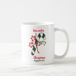 Minimalistische Weihnachten und Neues Jahr glückli Kaffeetasse