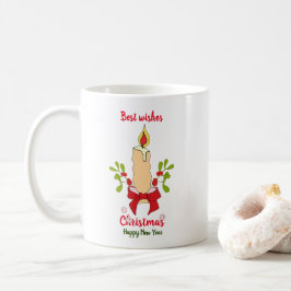 Minimalistische Weihnachten und Neues Jahr glückli Kaffeetasse