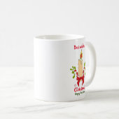 Minimalistische Weihnachten und Neues Jahr glückli Kaffeetasse (VorderseiteRechts)