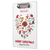 Minimalistische Weihnachten und Neues Jahr glückli Klemmbrett (Links)