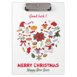Minimalistische Weihnachten und Neues Jahr glückli Klemmbrett
