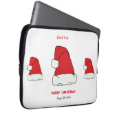 Minimalistische Weihnachten und Neues Jahr glückli Laptopschutzhülle (Vorne Rechts)