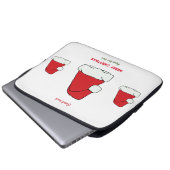 Minimalistische Weihnachten und Neues Jahr glückli Laptopschutzhülle (Vorne Knopf)