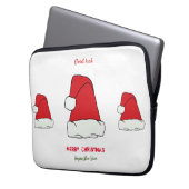 Minimalistische Weihnachten und Neues Jahr glückli Laptopschutzhülle (Vorderseite Links)