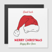 Minimalistische Weihnachten und Neues Jahr glückli Magnetkarte (Vorne/Hinten)