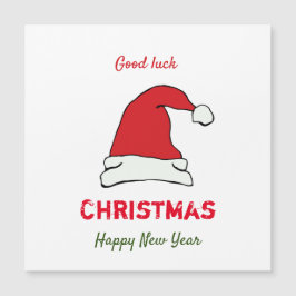 Minimalistische Weihnachten und Neues Jahr glückli Magnetkarte