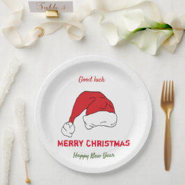 Minimalistische Weihnachten und Neues Jahr glückli Pappteller