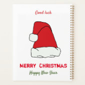 Minimalistische Weihnachten und Neues Jahr glückli Planer (Rückseite)