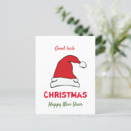 Minimalistische Weihnachten und Neues Jahr glückli Postkarte