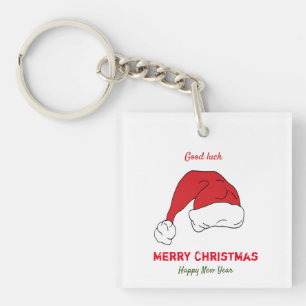 Minimalistische Weihnachten und Neues Jahr glückli Schlüsselanhänger