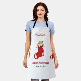 Minimalistische Weihnachten und Neues Jahr glückli Schürze