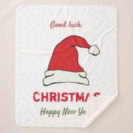 Minimalistische Weihnachten und Neues Jahr glückli Sherpadecke