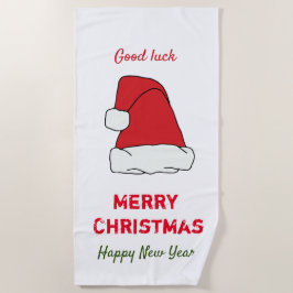 Minimalistische Weihnachten und Neues Jahr glückli Strandtuch