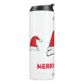 Minimalistische Weihnachten und Neues Jahr glückli Thermosbecher (Nach links gedreht)