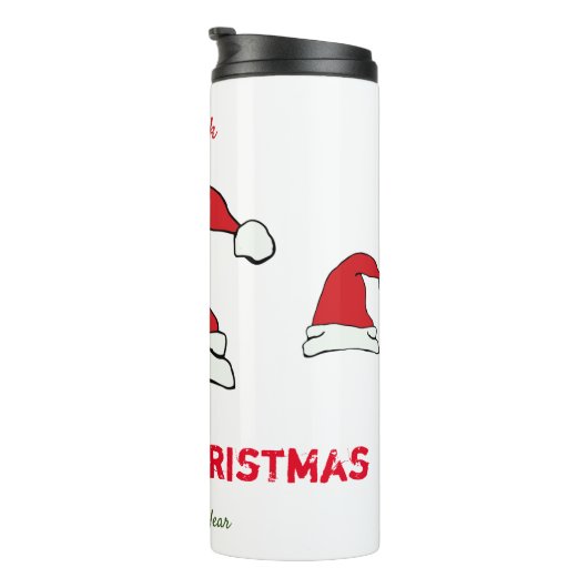 Minimalistische Weihnachten und Neues Jahr glückli Thermosbecher (Nach rechts gedreht)