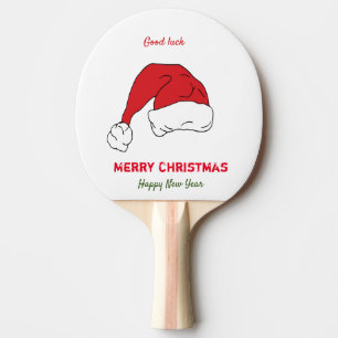 Minimalistische Weihnachten und Neues Jahr glückli Tischtennis Schläger