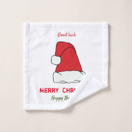 Minimalistische Weihnachten und Neues Jahr glückli Waschlappen