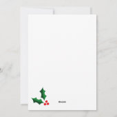 Minimalistische Weihnachts-Fotokarte Feiertagskarte (Rückseite)