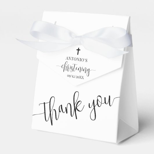 Minimalistische Weihnachts-Gefälligkeitsbox Geschenkschachtel (Vorderseite)