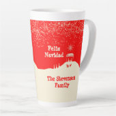 Minimalistische Weihnachts-Krippe Milchtasse (Rechte Ecke)