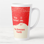 Minimalistische Weihnachts-Krippe Milchtasse (Rechts)