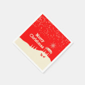 Minimalistische Weihnachts-Krippe Serviette (Ecke)