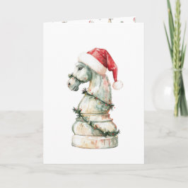 Minimalistische Weihnachts-Schachkarte (Vertikal) Feiertagskarte