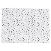 Minimalistische Weihnachts-Schwarz & Weiß-Einfache Große Geschenktüte (Rückseite)