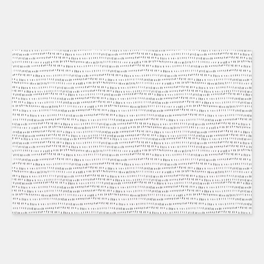 Minimalistische Weihnachts-Schwarz & Weiß-Tinten Geschenkpapier Set (Vorderseite 2)