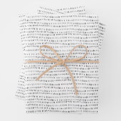 Minimalistische Weihnachts-Schwarz & Weiß-Tinten Geschenkpapier Set (Beispiel)