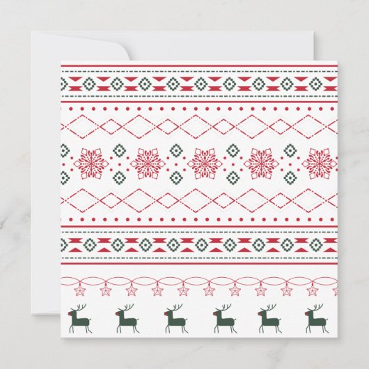 Minimalistische Weihnachtsbaufirma Weihnachtsmann Feiertagskarte (Vorderseite)