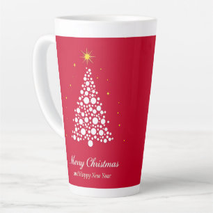Minimalistische Weihnachtsbaum-Illustration Milchtasse