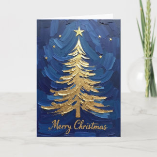 minimalistische Weihnachtsbaum-Silhouette Karte