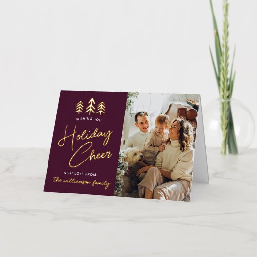 Minimalistische Weihnachtsbaumen Foto Real (Vorderseite)