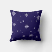 Minimalistische Weihnachtsdusche Kissen (Rückseite)