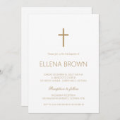 Minimalistische Weihnachtseinladung Save The Date (Vorne/Hinten)