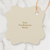 Minimalistische Weihnachtsfeier Donut Ornament Gef Geschenkanhänger (Rückseite)