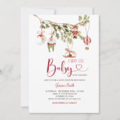 Minimalistische Weihnachtsfeier Einladung (Vorderseite)