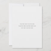 Minimalistische Weihnachtsfotokarte Feiertagskarte (Rückseite)