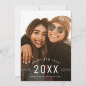 Minimalistische Weihnachtsfotokarte Feiertagskarte (Vorderseite)