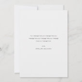 Minimalistische Weihnachtsfotokarte Feiertagskarte (Rückseite)