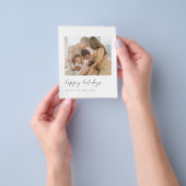 Minimalistische Weihnachtsfotokarte Flyer (Gruppe)